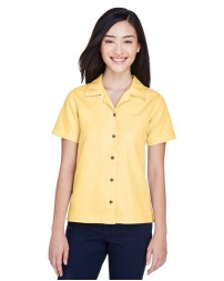 UltraClub 8981 Cabana Breeze Camp Shirt – Women's 5.5 oz. 60/40 Rayon/Polyester Microfiber Camp Shirt | XS–3XL