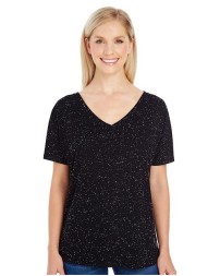 Threadfast Apparel 203FV Women's Tri-Blend Fleck V-Neck T-Shirt – 4.2 oz. 50/25/25 Polyester/Cotton/Rayon | S–2XL
