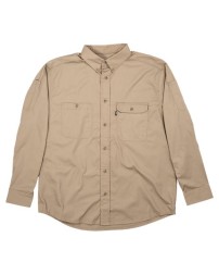 Berne Apparel SH21 Men's Utility Lightweight Canvas Woven Dress Shirt – 4 oz. 60/40 Cotton/Poly Duck Men's Long-Sleeve Canvas Work Shirt | Utility Sleeve Pockets