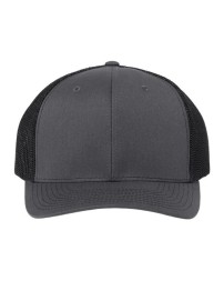 Richardson 112PL 112+ R-Flex Adjustable Trucker Cap - 60/40 Cotton/Polyester, Elastic Sweatband + Stretch Mesh | OSFM