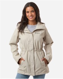 Columbia 211390 Womens Hikebound II Long Jacket - 100% Polyester Nylon Lining Omni-Tech Waterproof/Breathable Seam Sealed Long Rain Jacket | S-XXL