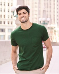 JERZEES 29MPR Unisex Dri-Power 50/50 Pocket T-Shirt – 5.4 oz. Unisex pocket T-shirt | S–5XL