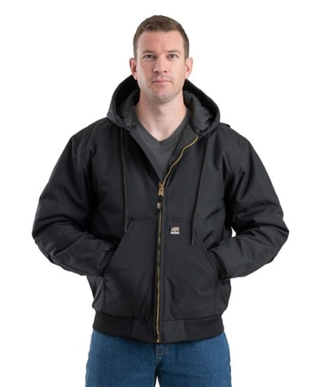 Berne Apparel NJ51T Men's Tall Icecap Insulated Hooded Jacket – 1,000 Denier Nylon Shell with Arctic-Weight Insulation | Waterproof | Tall Sizing | ICECAP Collection