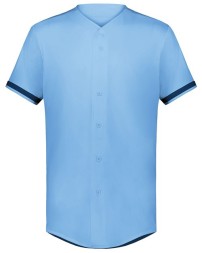 Augusta Sportswear 6909 Unisex Cutter+ Full Button Baseball Jersey – 96/4 Polyester/Spandex 4-Way Stretch UPF 50+ Jersey