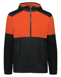 Holloway 229528 Men's SeriesX Hooded Jacket – Micron™ Polyester Wind/Water-Resistant Embossed Texture Micromesh-Lined Jacket | S–3XL