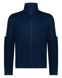 Holloway 223530T Men's Tall Crosstown Full-Zip Jacket – 100% Polyester Double Knit Dry-Excel Warm-Up Jacket (Tall Sizing)