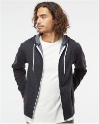 Independent Trading Co. AFX90UNZ Unisex Lightweight Full-Zip Hooded Sweatshirt – 6.5 oz. Unisex Full-zip hoodie | XS–3XL