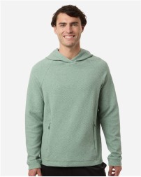 North End NE729 Men's Spirit Textured Hooded Pullover – 8 oz. 64/31/5 BCI Cotton/Recycled Polyester/Spandex Textured Knit