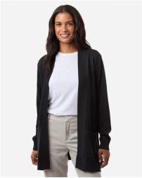 Devon & Jones DG447W Women's New Classics® Open Cardigan Sweater – 7 oz. 60% BCI Cotton/40% Recycled Poly, 12 Gauge | XS–3XL