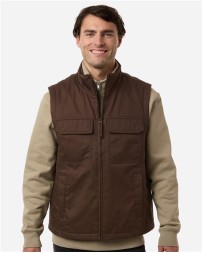 Harriton M723 Unisex ClimaBloc Station Vest – 8 oz. 65/35 Polyester/Cotton Twill Insulated Vest | XS–5XL