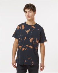 Colortone 1385 Unisex Bleach Out Dyed Cotton T-Shirt - 5.3 oz. 100% Pre-Shrunk Heavyweight Cotton Bleach-Out Tee | S-3XL