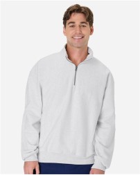 Hanes OG900 Beefy Sweats Premium Heavyweight Quarter-Zip Sweatshirt – Men's 13 oz. Cotton/Poly Fleece | S–3XL