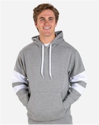 Holloway 229576 Unisex Jackson Way Hooded Sweatshirt – 9 oz. 60/40 Cotton/Polyester Dual Stripe Sleeve Hoodie | S–3XL