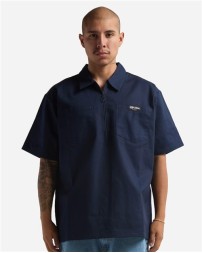 Shaka Wear SHQZWS Work Heavyweight Quarter-Zip Short Sleeve Shirt - 9 oz. 100% Cotton Super Heavyweight Twill | S-2XL