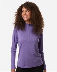 AllPro 4HM70L Women's Pro-Lock Performance Mélange Quarter-Zip Pullover – 4.5 oz. Cationic Polyester | S–3XL