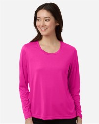 CORE365 CE10LW Women's Capital Performance Long-Sleeve T-Shirt – 4 oz. 100% Polyester Interlock | XS–4XL