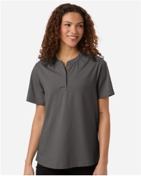 Devon & Jones DG102W Women's Seaton Pebble Textured Polo – 5 oz. 55/40/5 Cotton/Poly/Spandex | XS–3XL