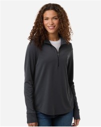 North End NE405W Women's JAQ Stretch Performance Quarter-Zip – 5.3 oz. 69/26/5 Poly/Lyocell/Spandex | Women's New