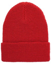 YP Classics 2501KC Waffle Cuffed Knit Beanie – 100% Acrylic Hypoallergenic Waffle Knit Texture