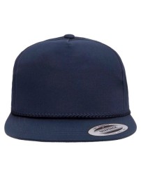 YP Classics 6002YP Classic Poplin Golf Cap – 60/40 Cotton/Polyester Five-Panel Golf Cap with Braid