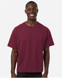 American Apparel 13ML0 Unisex Heavyweight Mid-Length Cotton Tee – 6 oz. 100% Cotton Boxy Oversized Longline | S–3XL