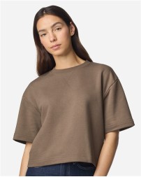 American Apparel FTCB0 Women's French Terry Mid-Length Boxy Top – 9.4 oz. 85/15 Cotton/Polyester French Terry | S–2XL