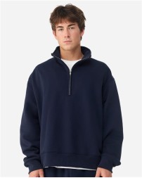 BELLA CANVAS 4740 Unisex 10 oz. Quarter-Zip Pullover Sweatshirt – 10 oz. 65/35 Airlume Cotton/Poly 3-End Fleece Quarter-Zip with Hidden Zipper Finish | XS–4XL
