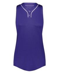 Augusta Sportswear 6913 Women's Cutter+ Sleeveless Jersey – 96/4 Polyester/Spandex 4-Way Stretch Sleeveless Multi-Sport Jersey UPF 50+ | XS–2XL