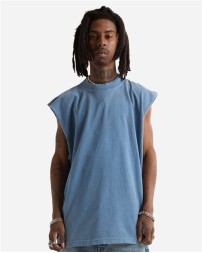 Shaka Wear SHGMT Garment-Dyed Muscle Tee - 7.5 oz. 100% USA Cotton 16 Singles Oversized Pigment-Dyed OEKO-TEX | S-2XL