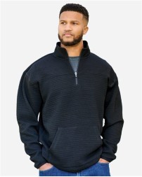 J. America 8773 Unisex Pebble Fleece Quarter-Zip Pullover – Unisex quarter-zip pullover | S–3XL