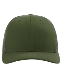 Richardson 112T Tactical Trucker Cap - 97/3 Cotton/Spandex Ripstop, No Crown Button, Mid Pro | OSFM Snapback