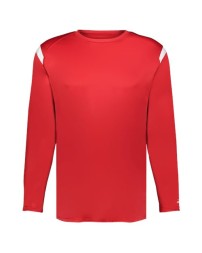 Badger 4255 Unisex On The Rise Long Sleeve T-Shirt – 3.5 oz. 100% Polyester Interlock Moisture-Wicking LS Tee | XS–4XL