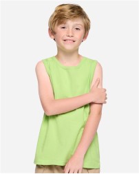 LAT 6123 Youth Fine Jersey Tank Top – 4.5 oz. 100% Combed Ring-Spun Cotton | Youth XS–XL