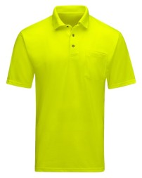 Red Kap SK01 Men's Enhanced Visibility Safety Polo – 5.8 oz. 100% Polyester | Cotton-Like Feel | S–2XL