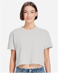 Lane Seven LS86000GD Women's Garment-Dyed Urban Cropped Tee – 7.66 oz. 260 GSM 100% Combed Cotton | Heavy Jersey