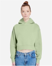 Lane Seven LS88001 Women's Relaxed Cropped Hoodie – 9.5 oz. 320 GSM 80/20 Combed Cotton/Recycled Poly | Lycra Rib | XS–3X