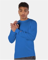 Champion CC8C Unisex Long Sleeve T-Shirt – 5.3 oz. 100% Cotton Relaxed-Fit Long Sleeve Tee | S–3XL