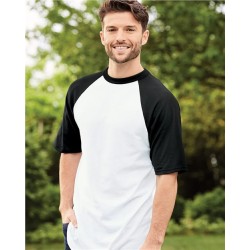 Augusta Sportswear 423 Unisex Raglan Baseball Jersey – 4.8 oz. 50/50 Cotton/Poly Knit | S–3XL