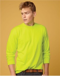 Bayside 1715 Men's USA-Made 50/50 Long Sleeve T-Shirt – 5.4 oz. 50/50 Cotton/Poly LS Tee | S–4XL