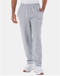 Champion P800 Unisex Powerblend® Open-Bottom Sweatpants with Pockets – 9 oz. 50/50 US Cotton/Polyester Fleece | S–2XL