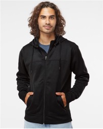 Independent Trading Co. EXP80PTZ Unisex Poly-Tech Full-Zip Hooded Sweatshirt – 10 oz. Unisex Full-zip hoodie | XS–3XL