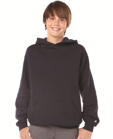Badger 2254 Youth Hooded Sweatshirt – 9.5 oz. 60/40 Ring-Spun Cotton/Polyester Youth Pullover Hoodie | S–L