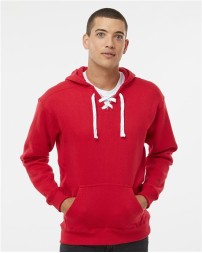 J. America 8830 Men's Sport Lace Hooded Sweatshirt – 10 oz. Men's pullover hoodie | XXS–3XL