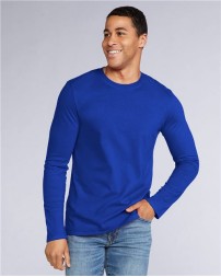 Gildan 64400 Unisex Softstyle® Long Sleeve T-Shirt – 4.5 oz. 100% Ring-Spun US Cotton 30 Singles | High Stitch Density | Narrow Rib Collar | Taped Neck & Shoulders | Better Cotton | OEKO-TEX