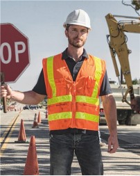 Kishigo 1197-1198 Unisex Prismatic Hydrowick-Lite Multi Zipper Vest – Unisex safety vest | S–5XL | ANSI/ISEA 107-2015/2020 Type R Class 2