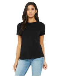 BELLA CANVAS 6400 Women's Relaxed Jersey Short Sleeve Tee – 4.2 oz. 100% Airlume Cotton Relaxed-Fit Women's Crew Tee | Multiple Colorways