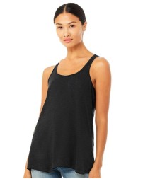 BELLA CANVAS 8800 Women's Flowy Racerback Tank – 3.7 oz. 65/35 Poly/Viscose Women's Flowy Racerback Tank | A-Line Body, Merrowed Hem | Multiple Fabric Variations by Color