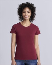 Gildan 5000L Women's Heavy Cotton® T-Shirt – 5.3 oz. 100% US Cotton | Women's Fit | Semi-Fitted | Seamless Rib Collar | Taped Shoulder-to-Shoulder | OEKO-TEX