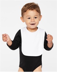 Rabbit Skins 1005 Infant Premium Jersey Bib – 5.5 oz. CRSC Jersey with Self Binding | One Size