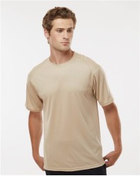 Badger 4120 Men's B-Core Sport Shoulders T-Shirt – 3.5 oz. 100% Polyester Color-Block Athletic Tee | XS–5XL